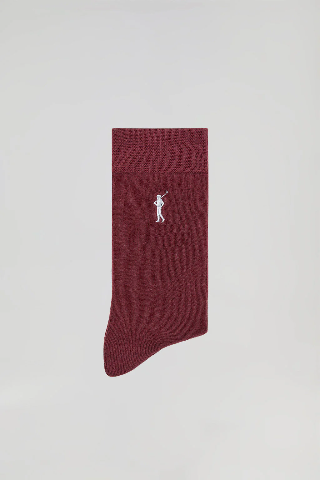 Pack de dos pares de calcetines granates con logo Rigby Go - Image 3