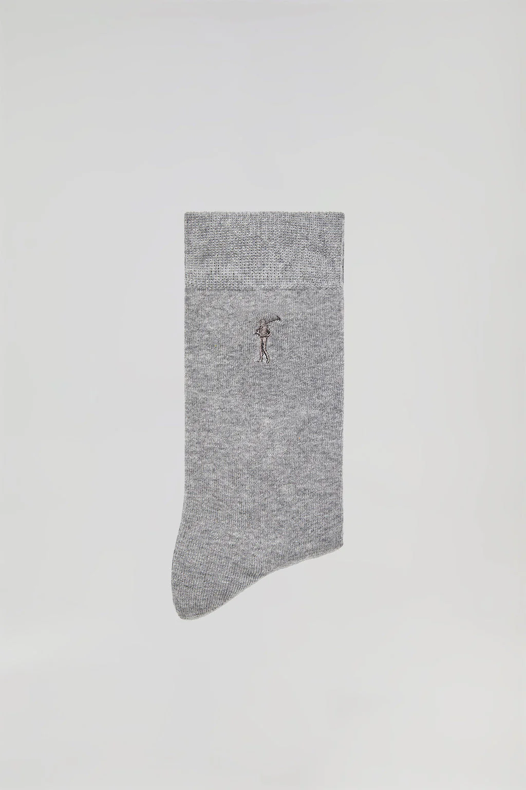 Pack de dos pares de calcetines grises con logo Rigby Go - Image 3