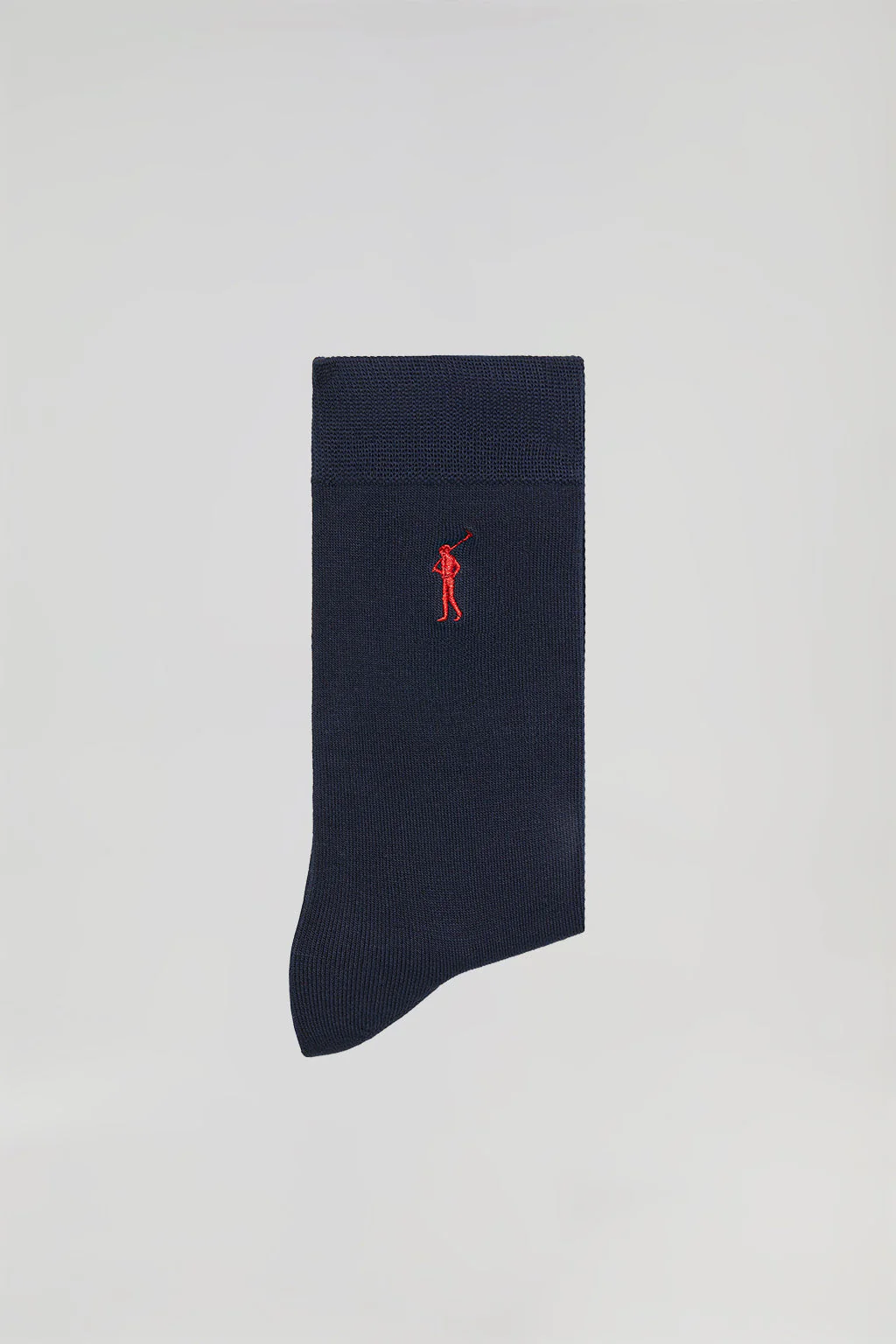 Pack de dos pares de calcetines azul marino con logo Rigby Go - Image 3