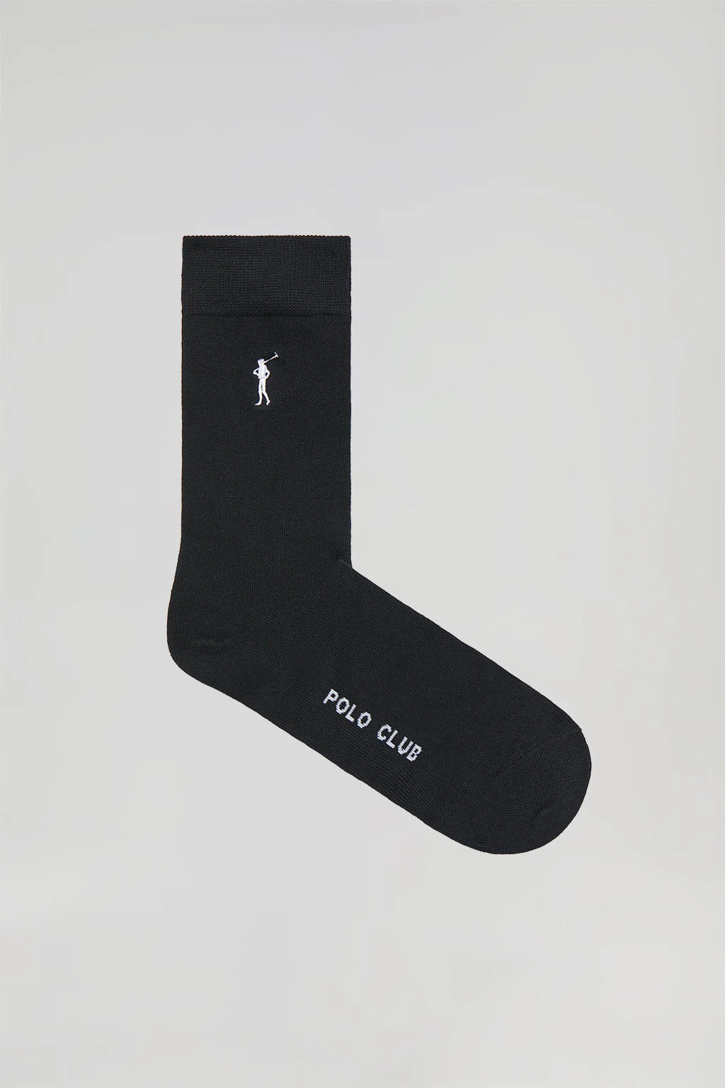 Pack de dos pares de calcetines negros con logo Rigby Go - Image 2