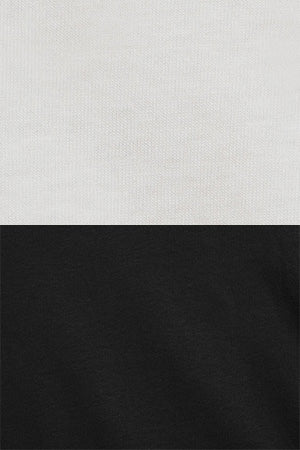 Pack de dos camisetas de manga larga negra y beige con logo Rigby Go - Image 10