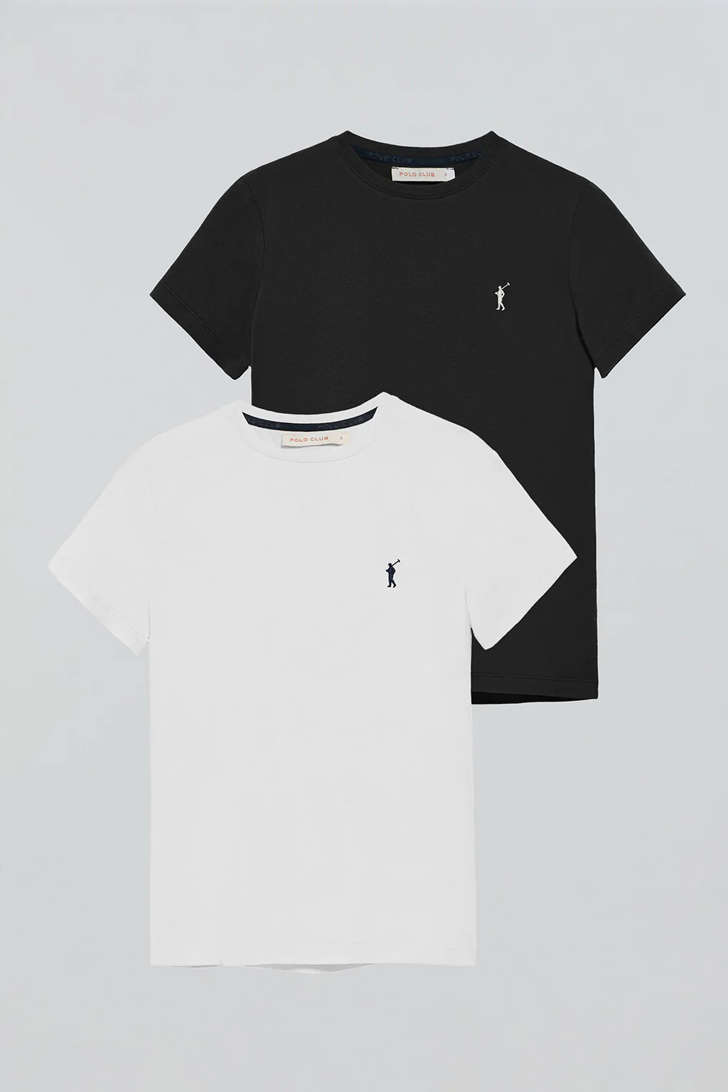 Pack mujer de dos camisetas negra y blanca de manga corta con logo bordado Rigby Go - Image 8