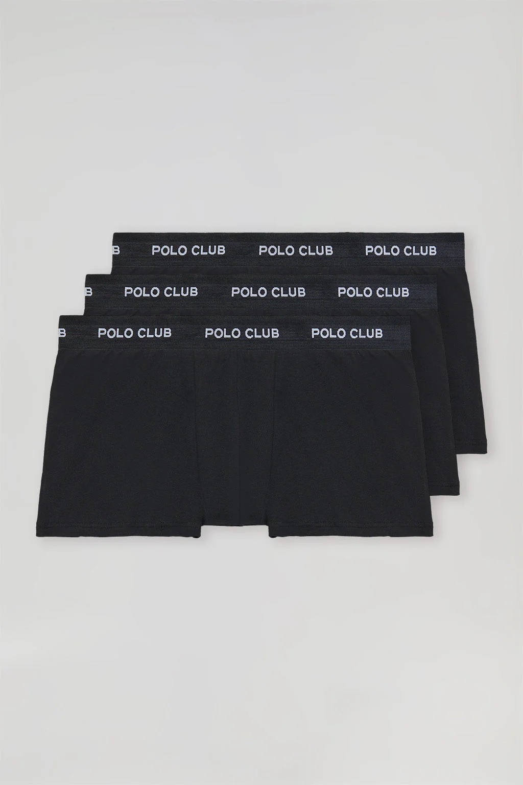 Pack de tres boxers negros con logotipo Polo Club - Image 4