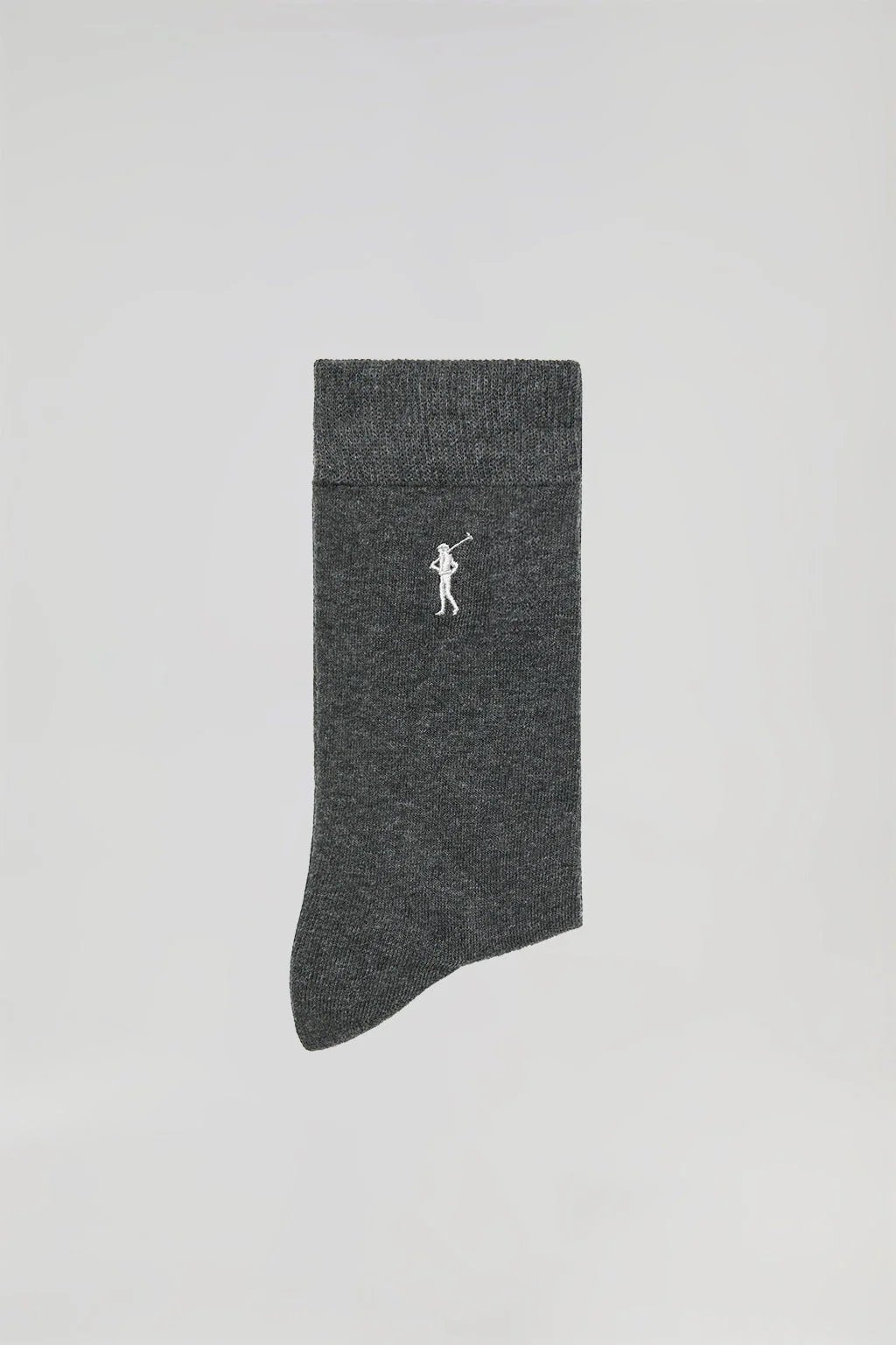 Pack de tres pares de calcetines gris oscuro con logo Rigby Go - Image 3