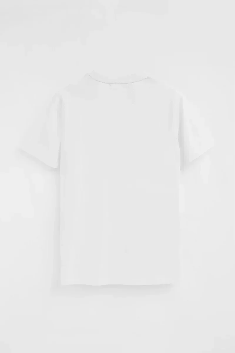 Pack hombre de tres camisetas negra, granate y blanca de manga corta y bordado Rigby Go - Image 7