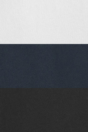 Pack mujer de tres camisetas blanca, negra y azul marino de manga corta y bordado Rigby Go - Image 13