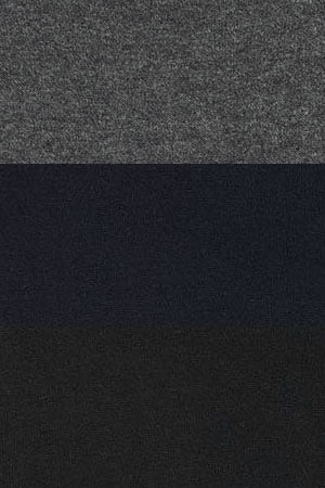 Pack hombre de tres jerséis azul marino, negro y gris oscuro vigoré de cuello redondo con logo Rigby Go - Image 13