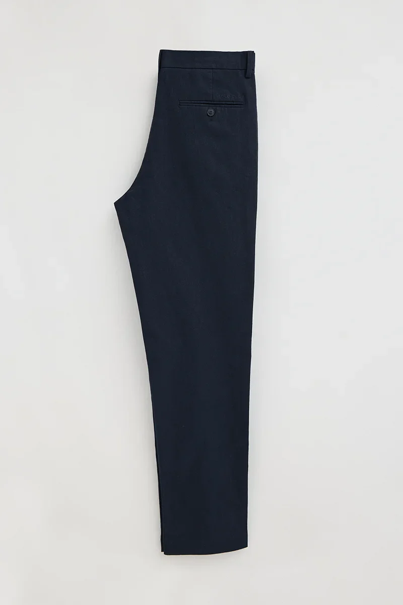 Pantalón cotolino Belami azul marino de corte regular y logo Polo Club - Image 9