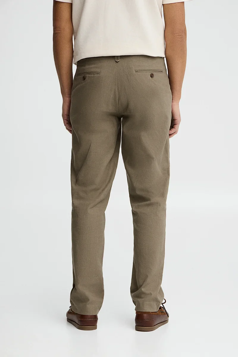 Pantalón cotolino Belami caqui de corte regular y logo Polo Club - Image 5