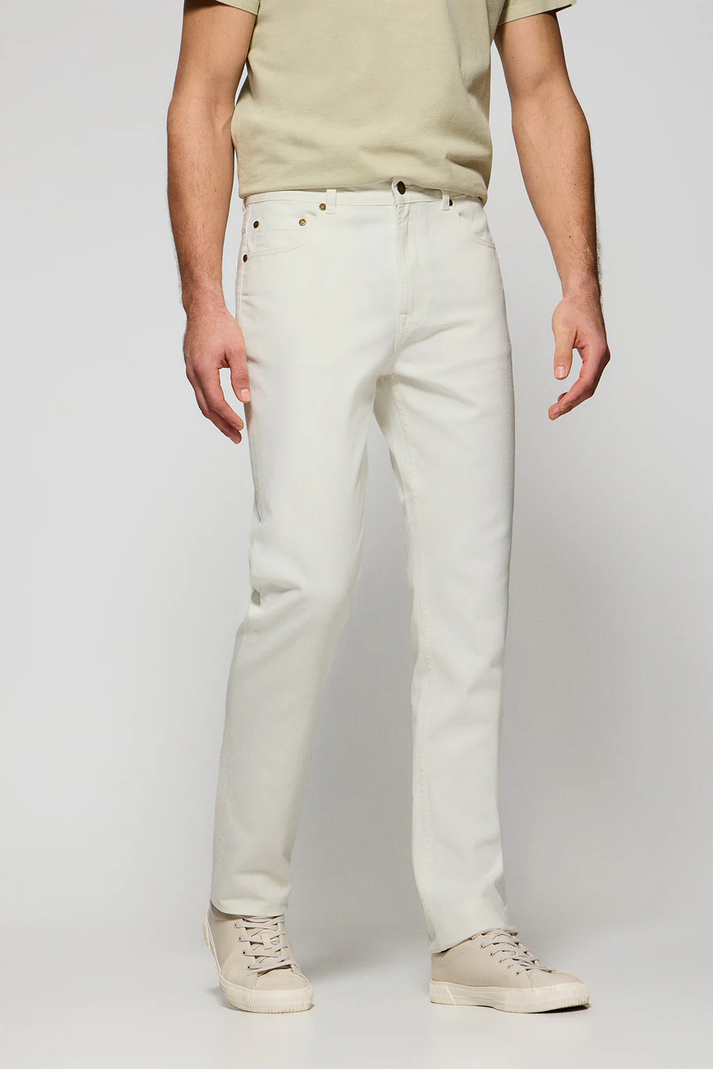 Vaqueros regular fit Boston blancos - Image 3