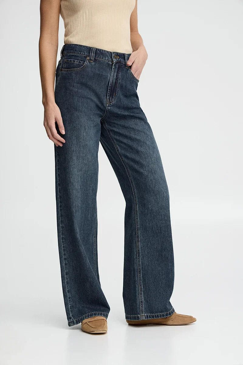 Pantalón vaquero azul medio de corte holgado Polo Club - Image 3