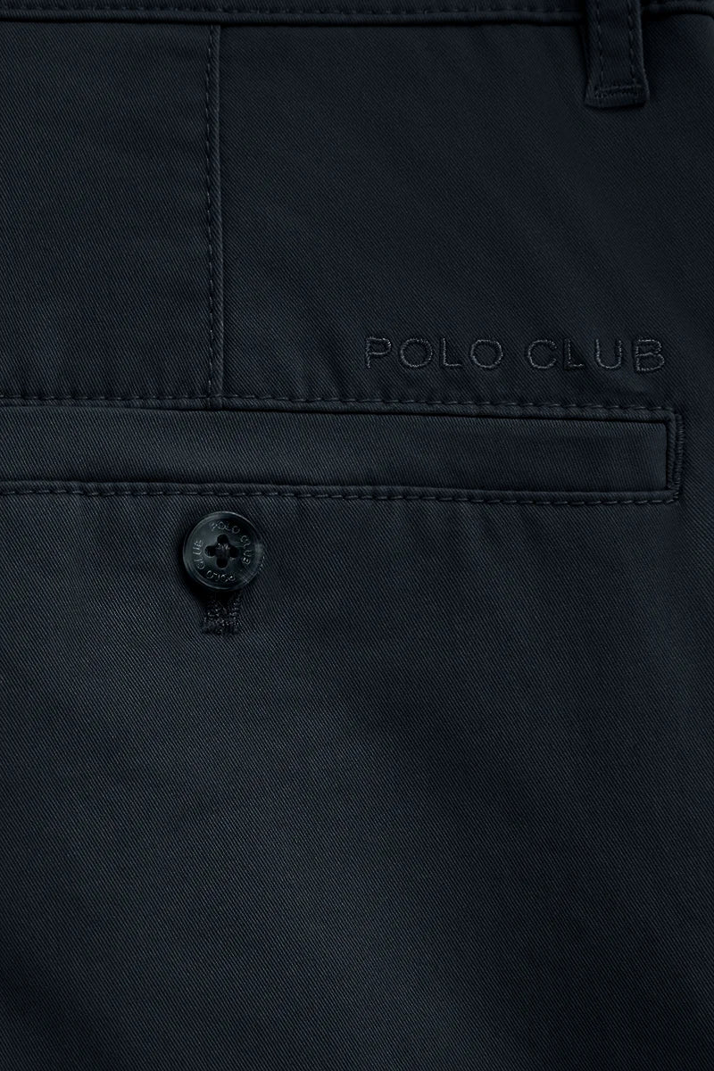 Pantalón chino azul marino slim con logo Polo Club - Image 11