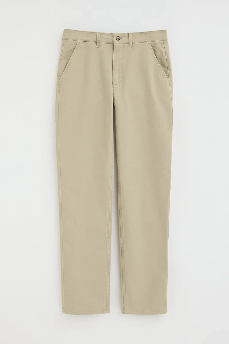 Pantalón chino color crema slim con logo Polo Club - Image 6