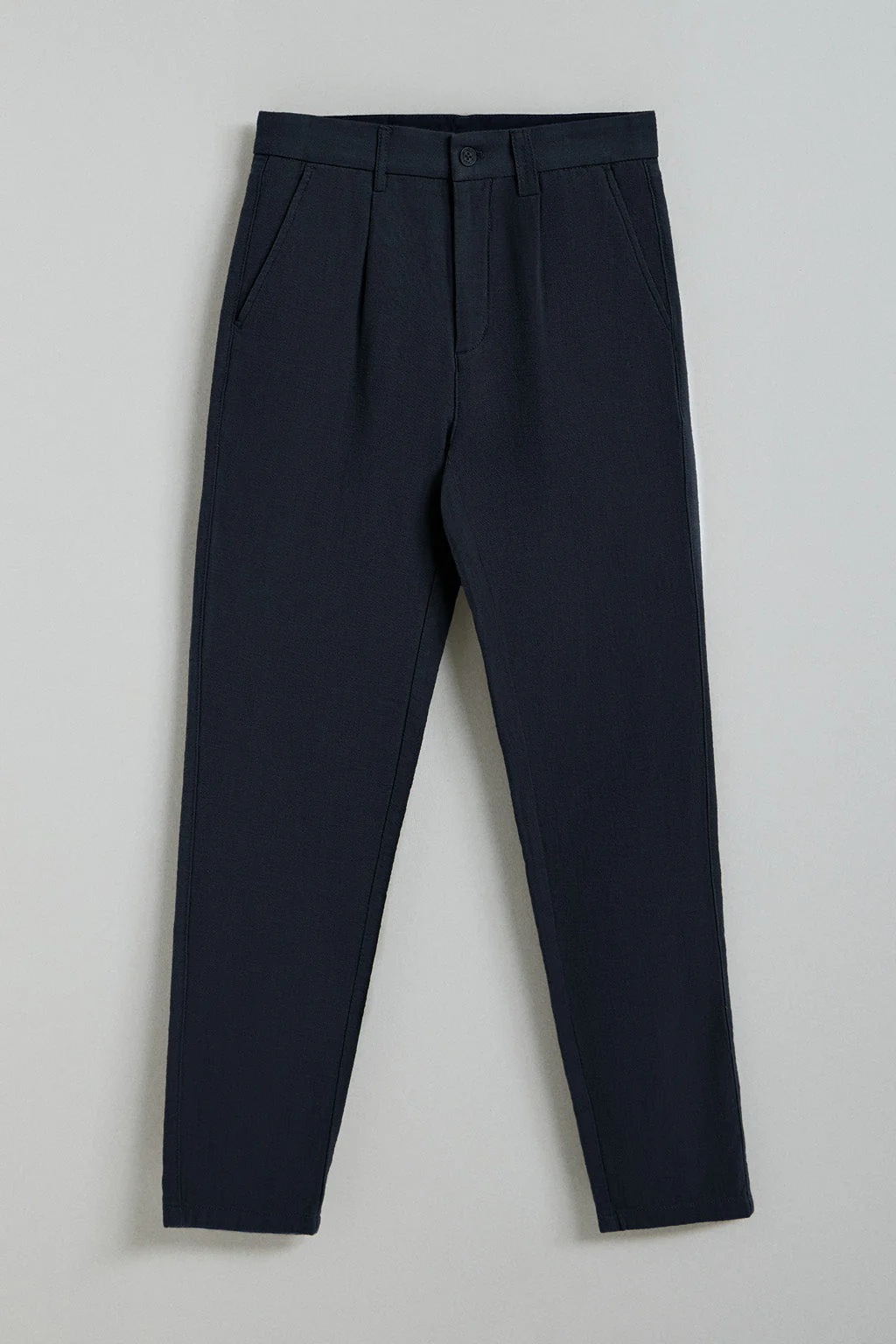 Pantalón Cuba de lino y algodón azul marino con detalles bordados Polo Club - Image 8