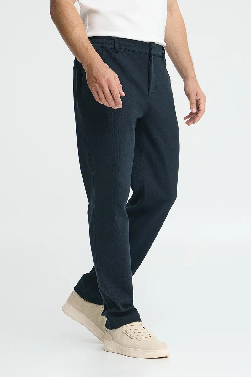 Pantalón jogger Joil azul marino de corte regular con logo Polo Club - Image 3