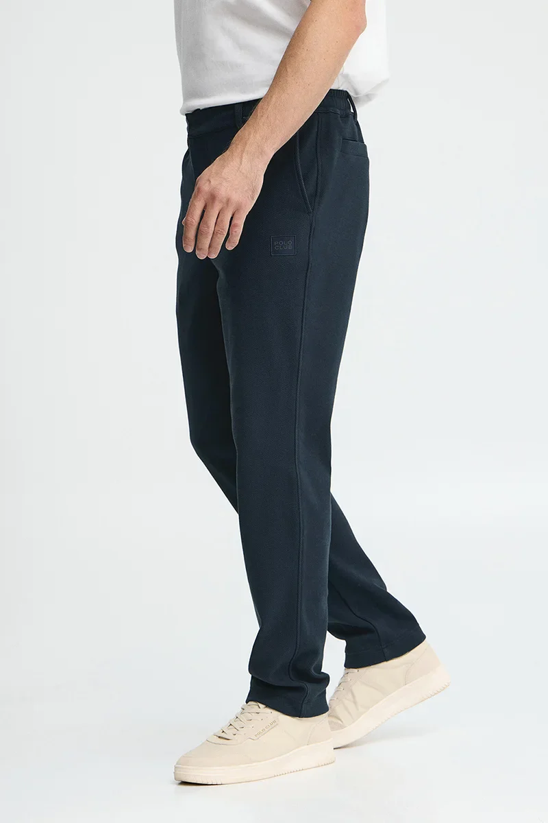 Pantalón jogger Joil azul marino de corte regular con logo Polo Club - Image 4