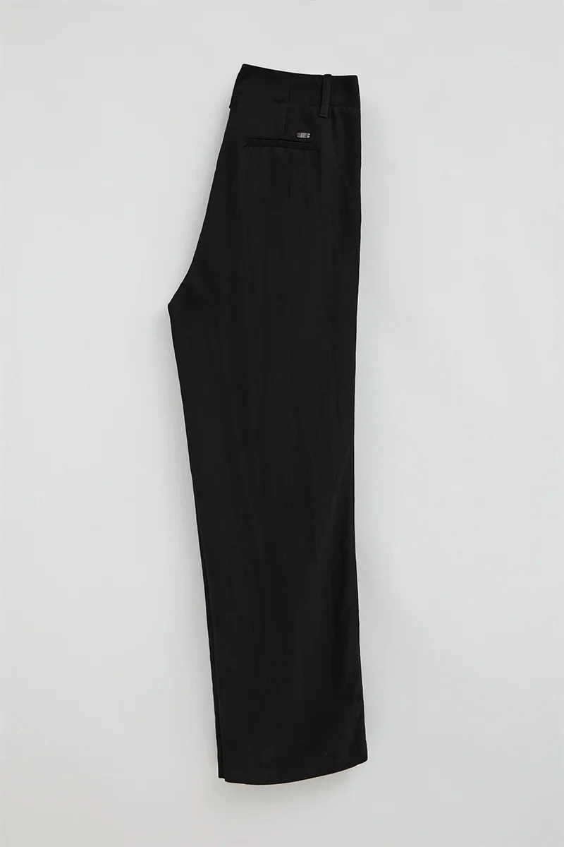 Pantalón negro de corte recto con logo Polo Club - Image 8