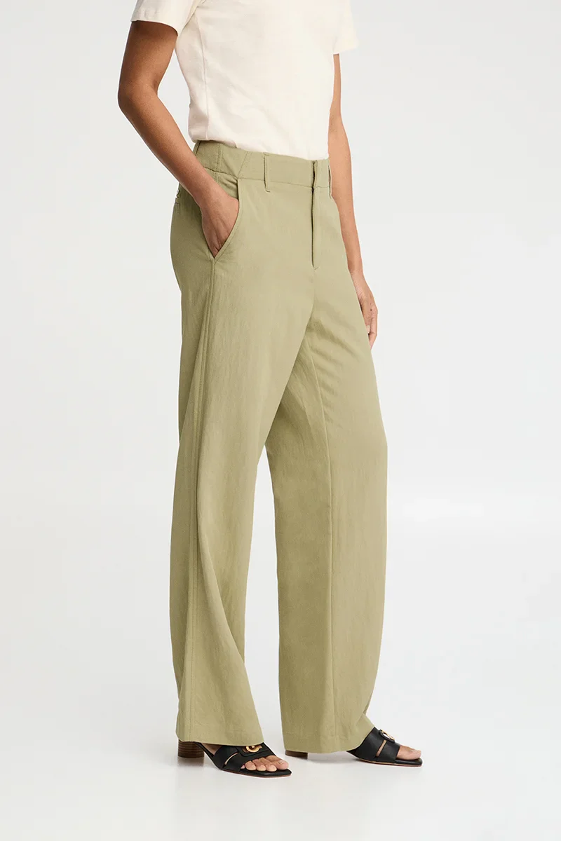Pantalón gris piedra de corte recto con logo Polo Club - Image 3
