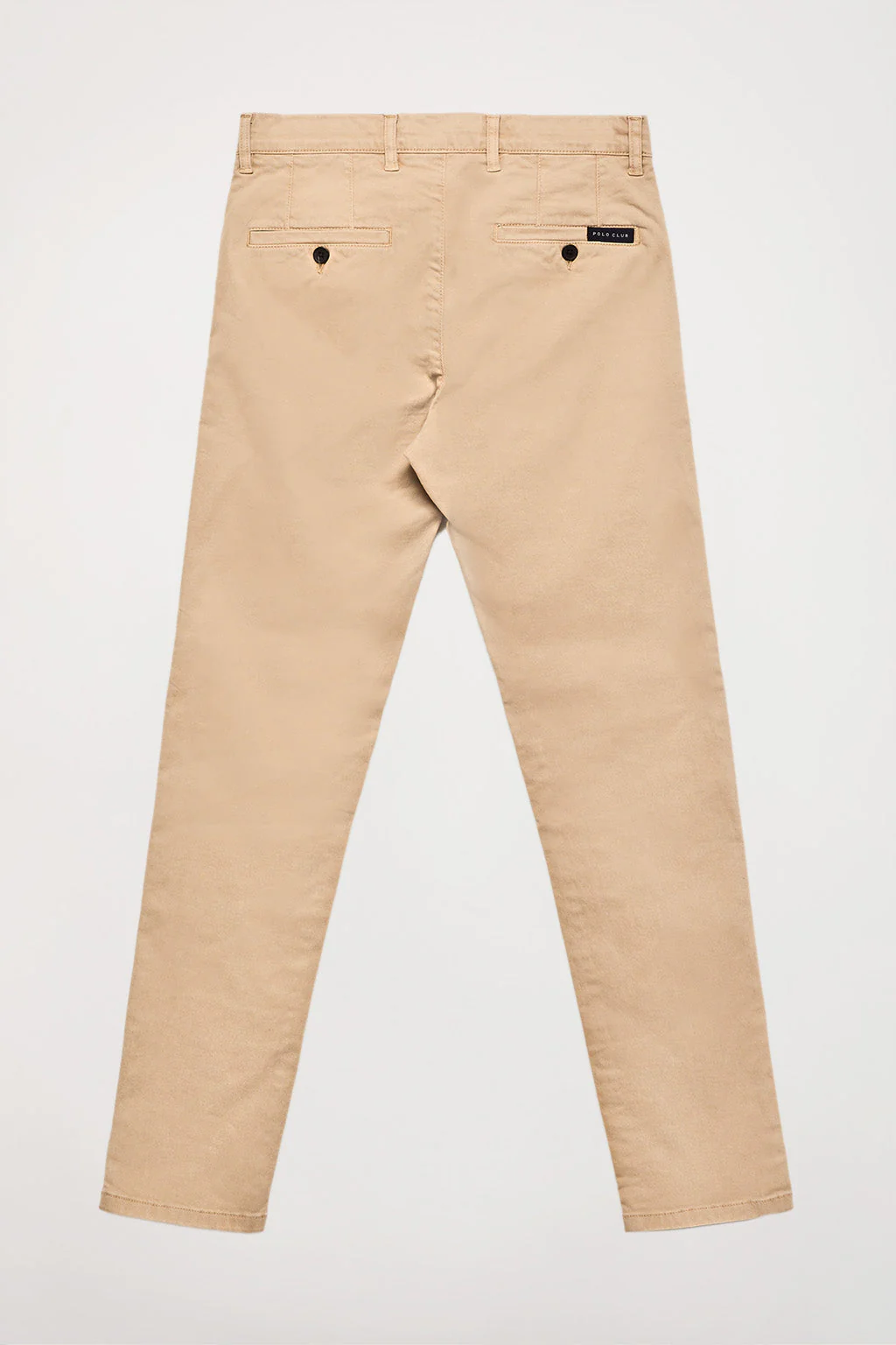 Pantalón chino arena de algodón elástico con detalles Polo Club - Image 7