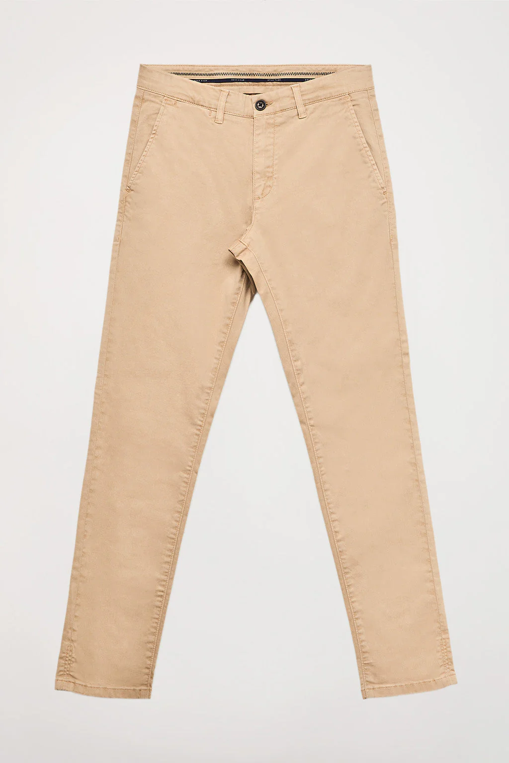 Pantalón chino arena de algodón elástico con detalles Polo Club - Image 9