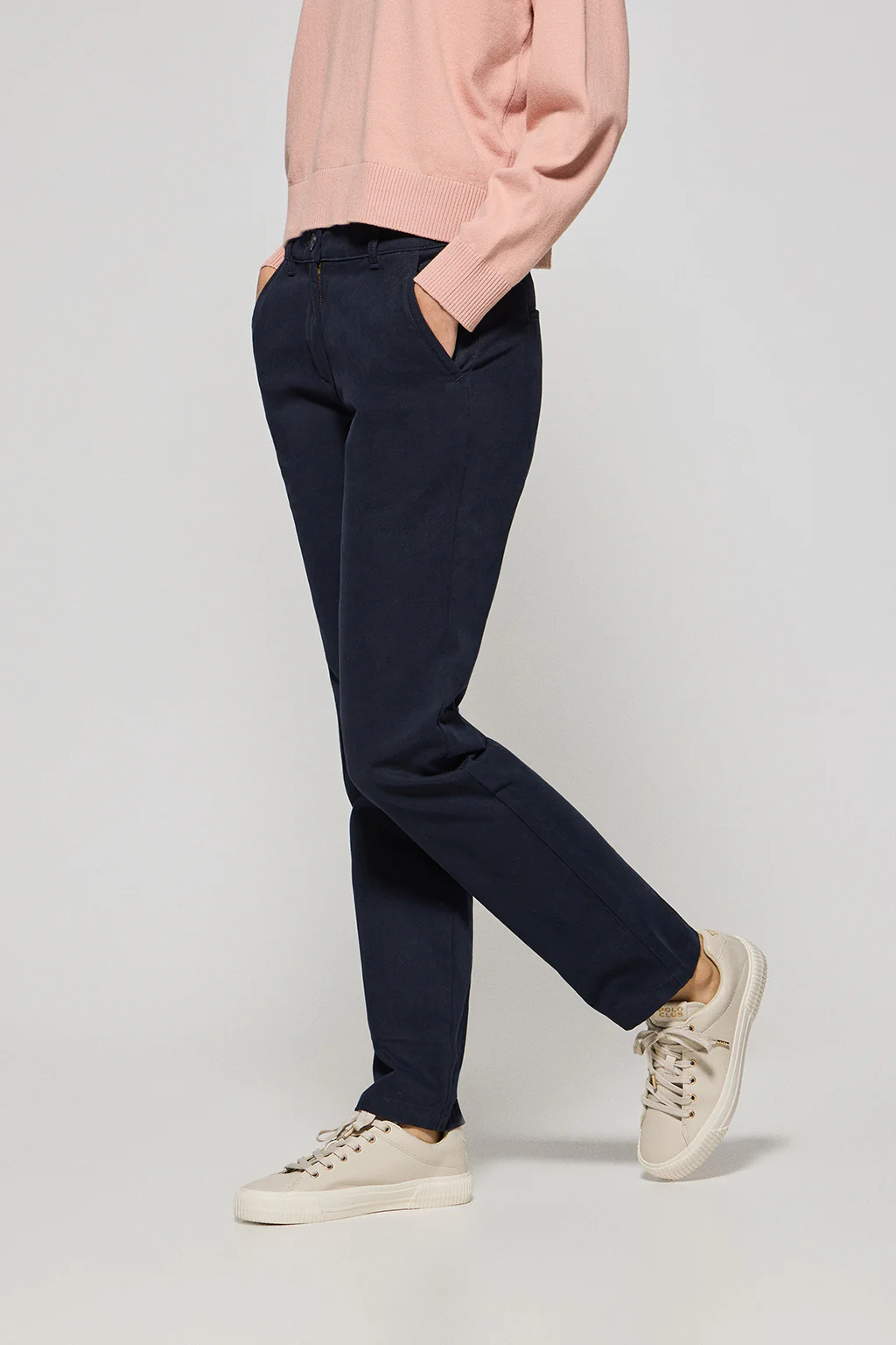 Pantalón chino May azul marino con bordado en bolsillo minimal Polo Club - Image 3