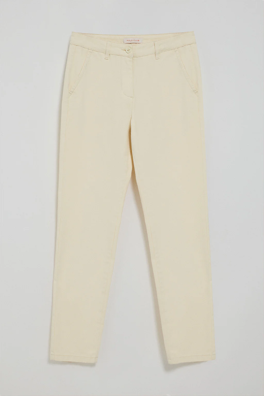 Pantalón chino May color crudo con bordado en bolsillo minimal Polo Club - Image 4