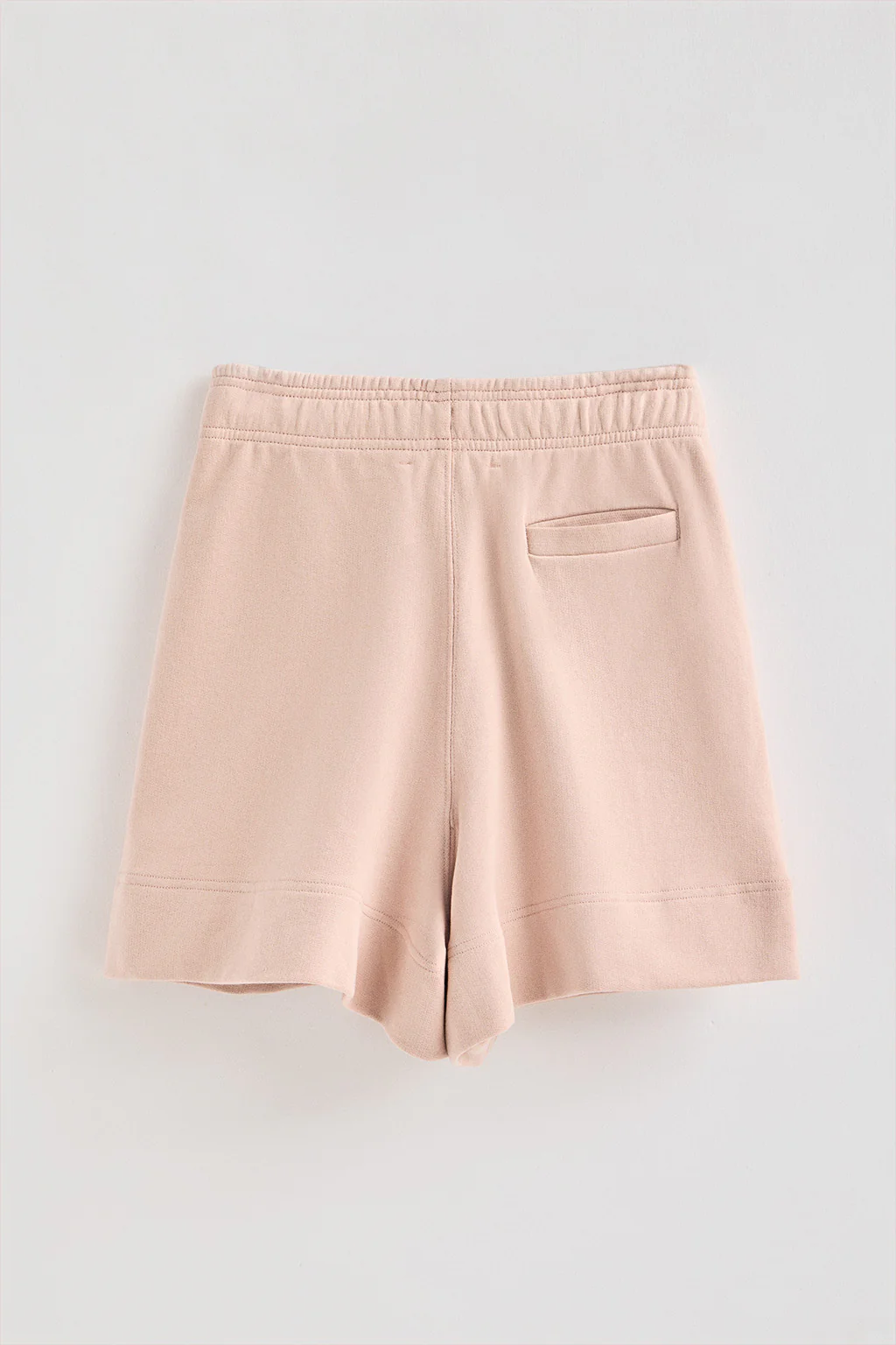 Pantalón corto de algodón color maquillaje con logo bordado - Image 10