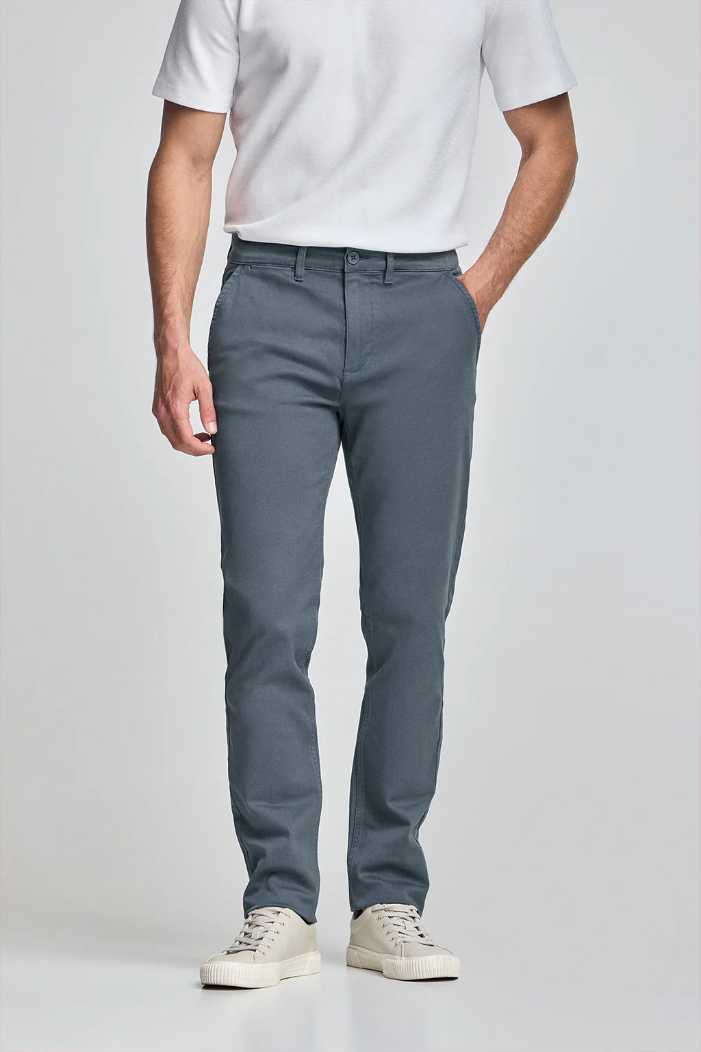 Pantalón chino Slim Moore azul denim - Image 2