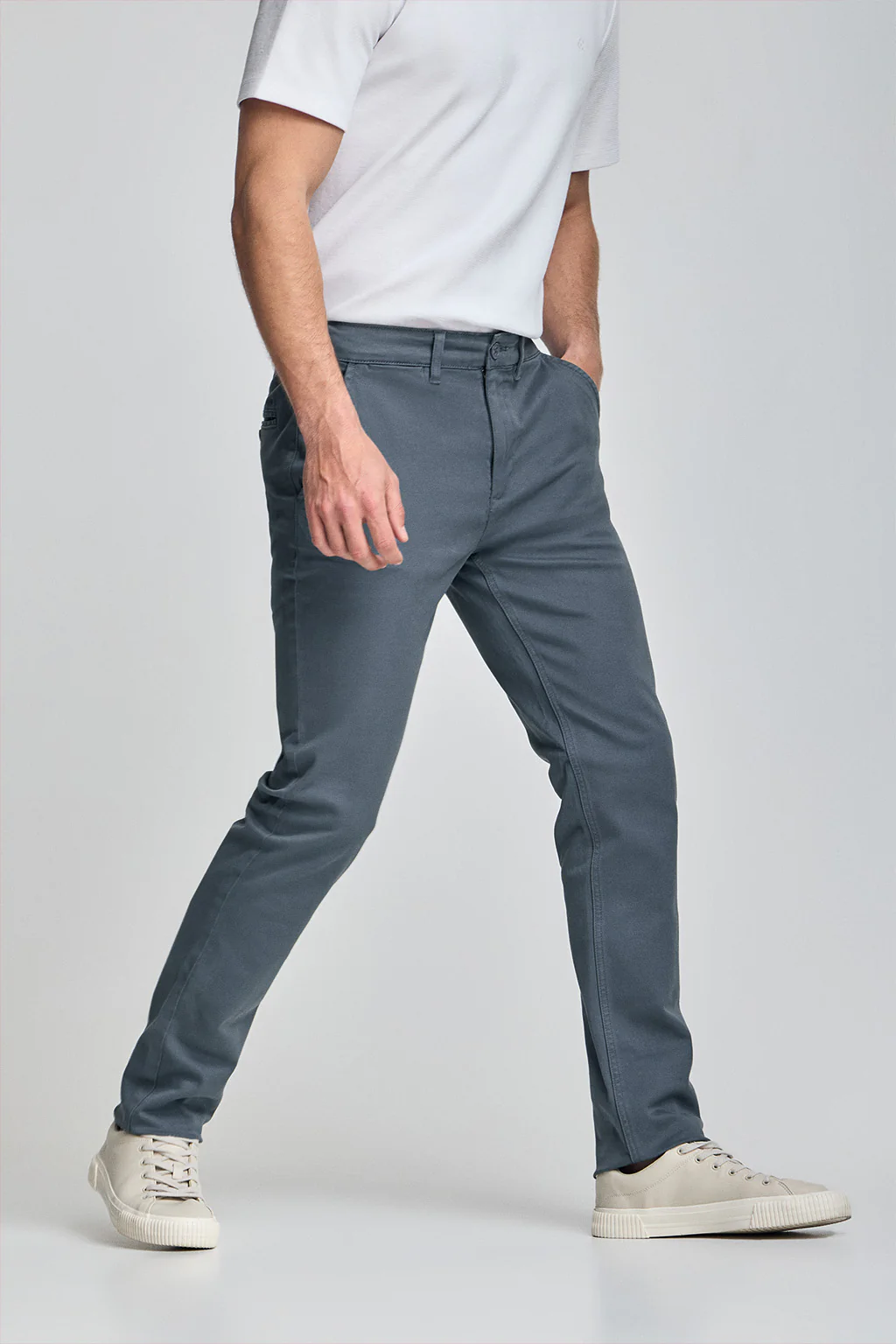 Pantalón chino Slim Moore azul denim - Image 3