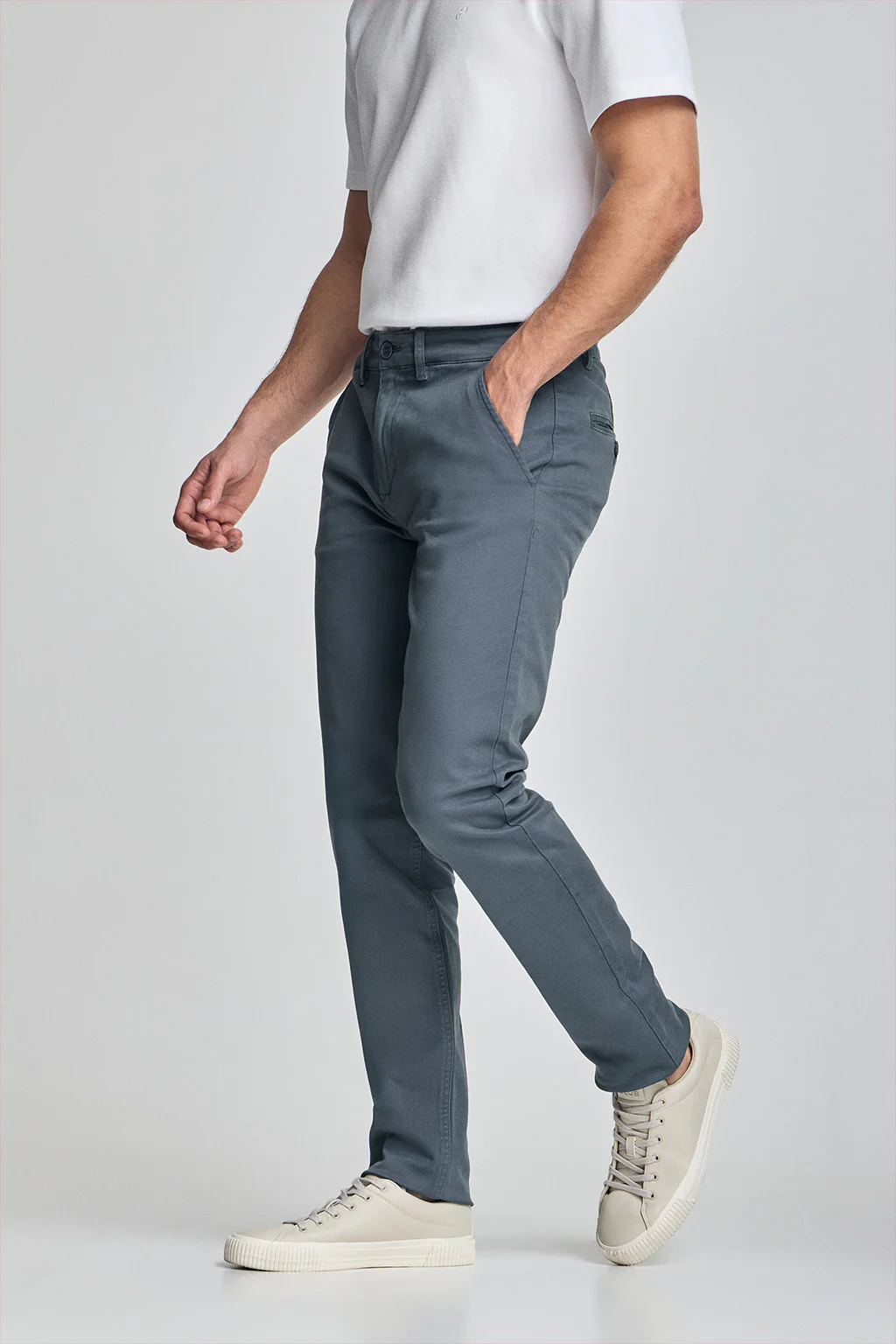 Pantalón chino Slim Moore azul denim - Image 4