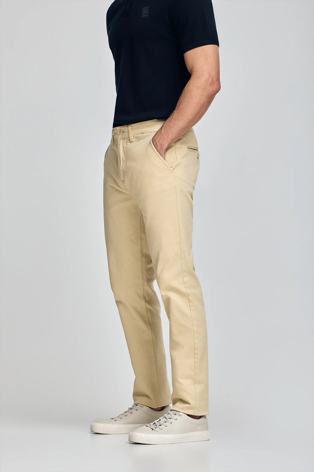 Pantalón chino Slim Moore color marfil - Image 4