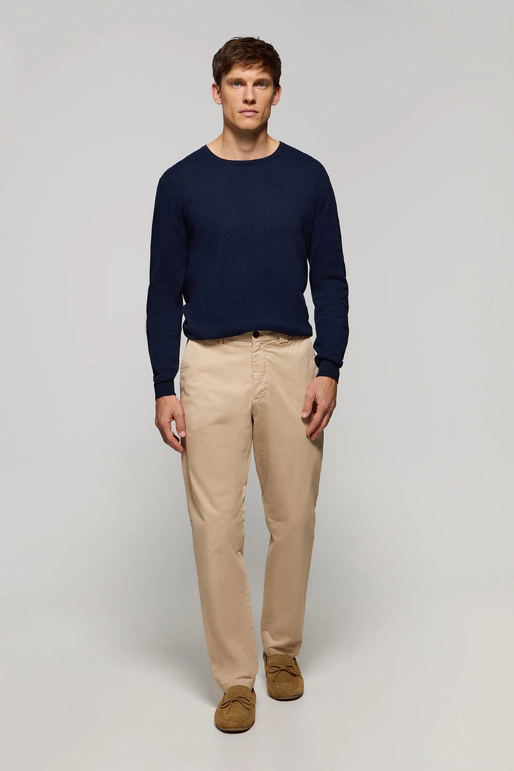 Pantalón chino beige regular fit con detalles Polo Club - Image 3