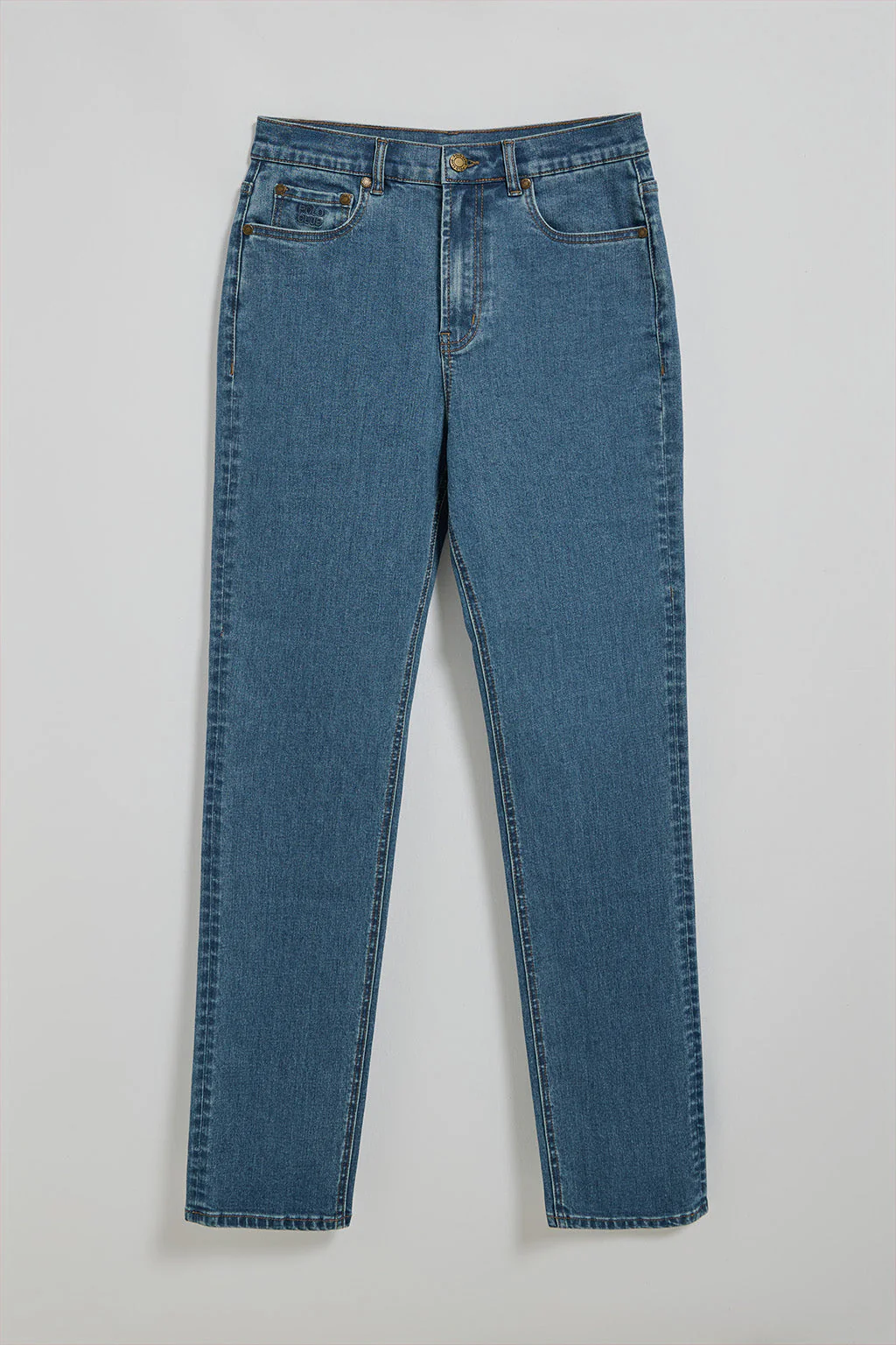 Pantalón denim azul Tanya con detalles Polo Club - Image 10