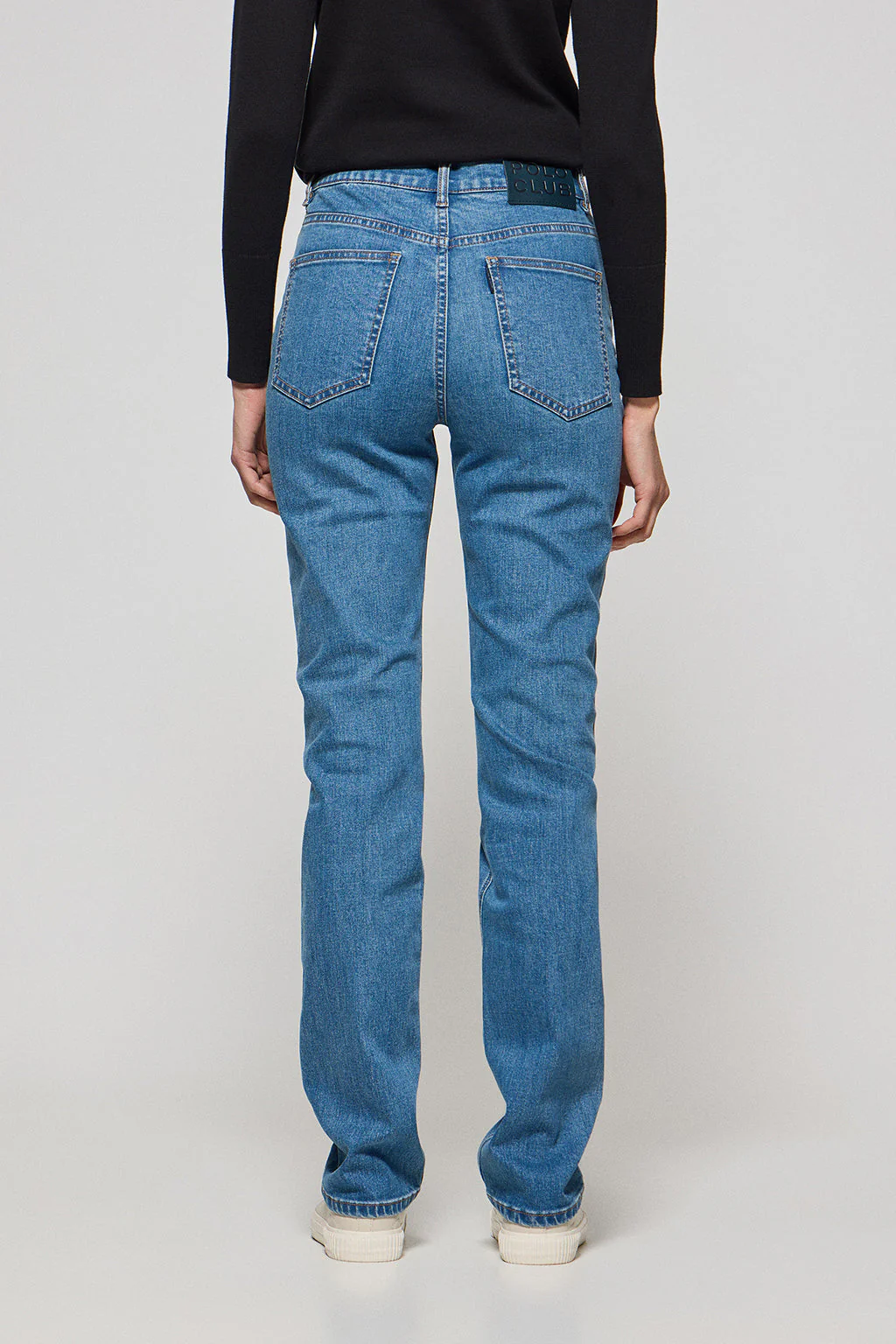 Pantalón denim azul Tanya con detalles Polo Club - Image 4