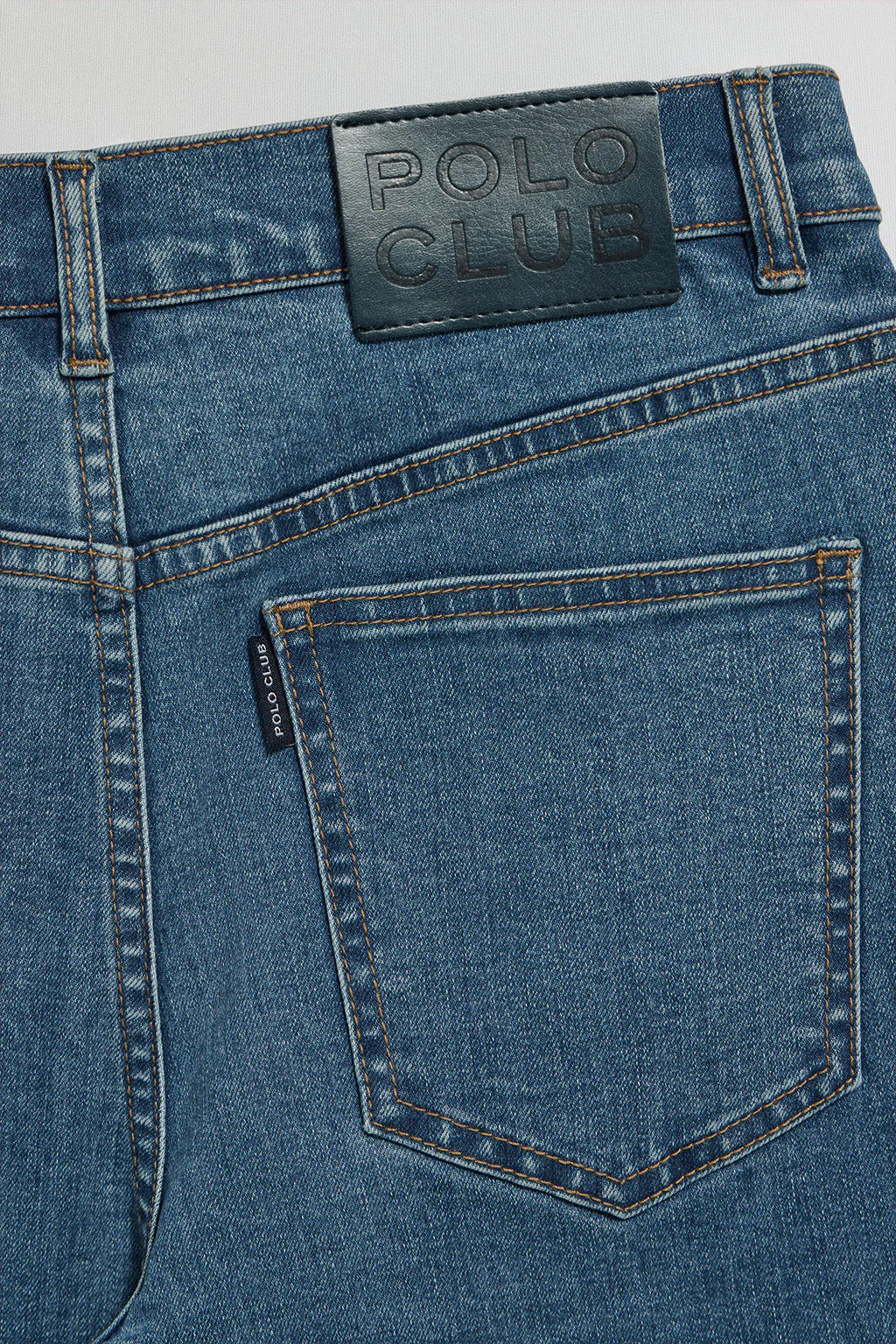 Pantalón denim azul Tanya con detalles Polo Club - Image 8