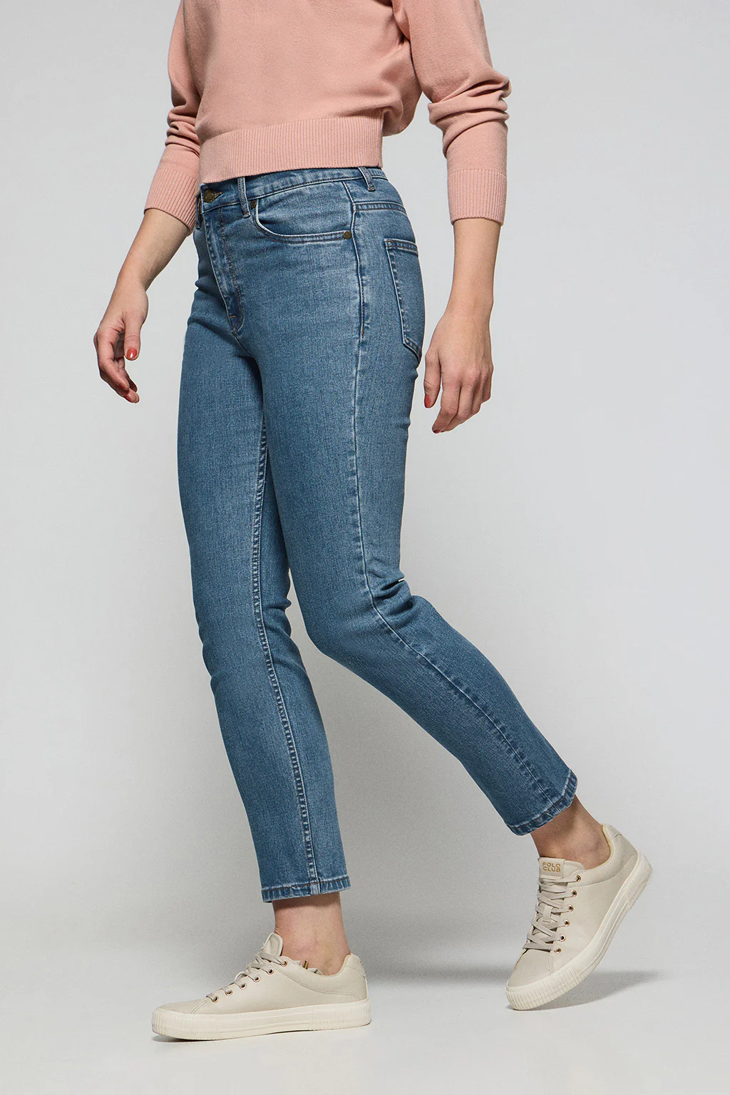 Pantalón vaquero Telma azul denim con detalles Polo Club - Image 4
