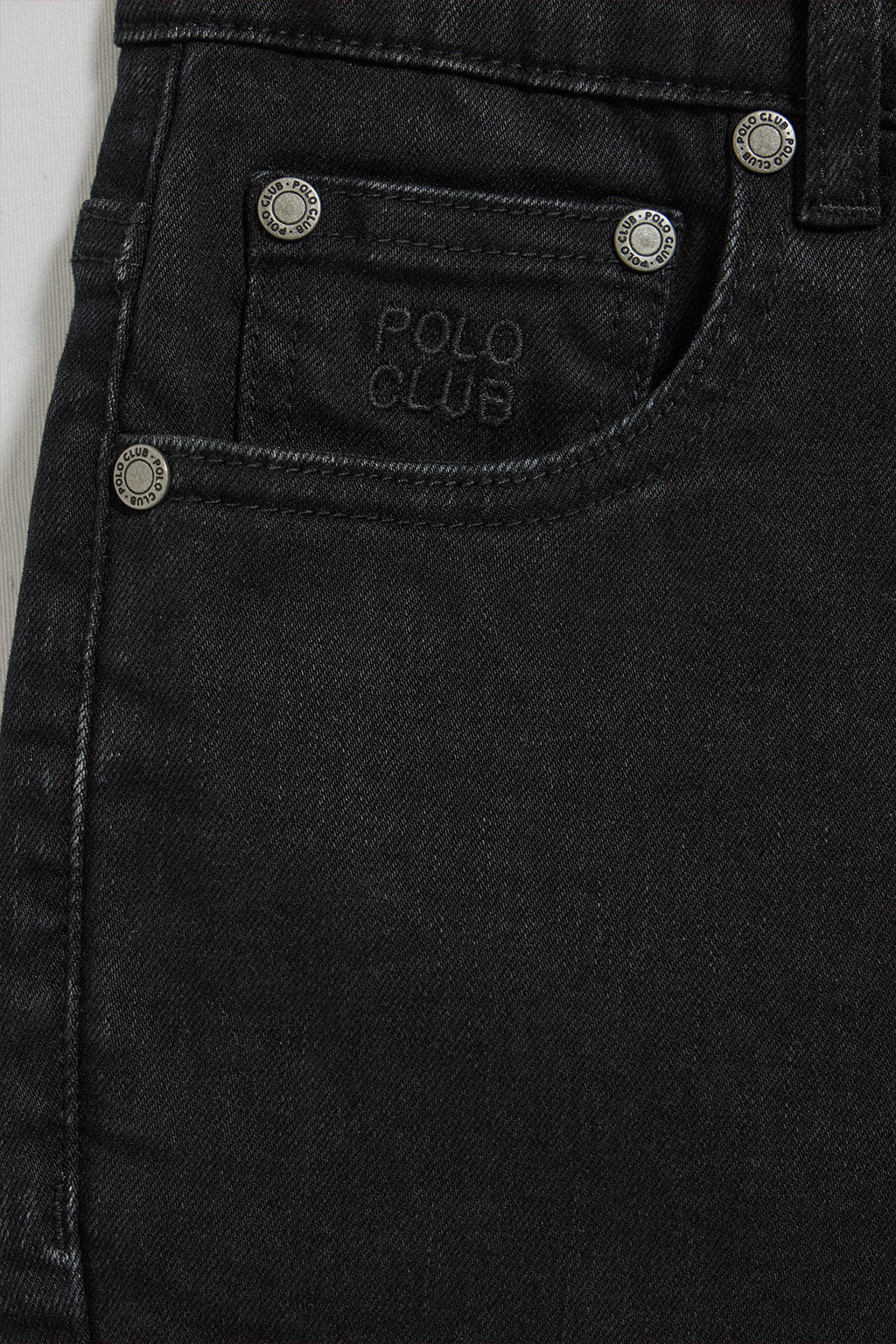 Pantalón vaquero Telma negro con detalles Polo Club - Image 8