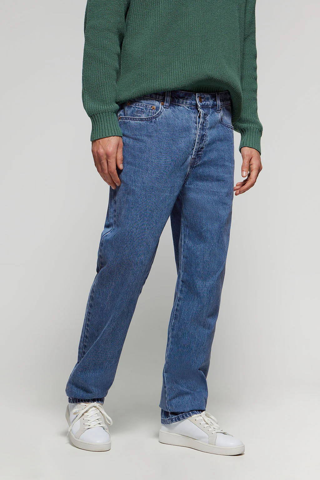 Pantalón vaquero azul denim cinco bolsillos con detalles Polo Club - Image 3
