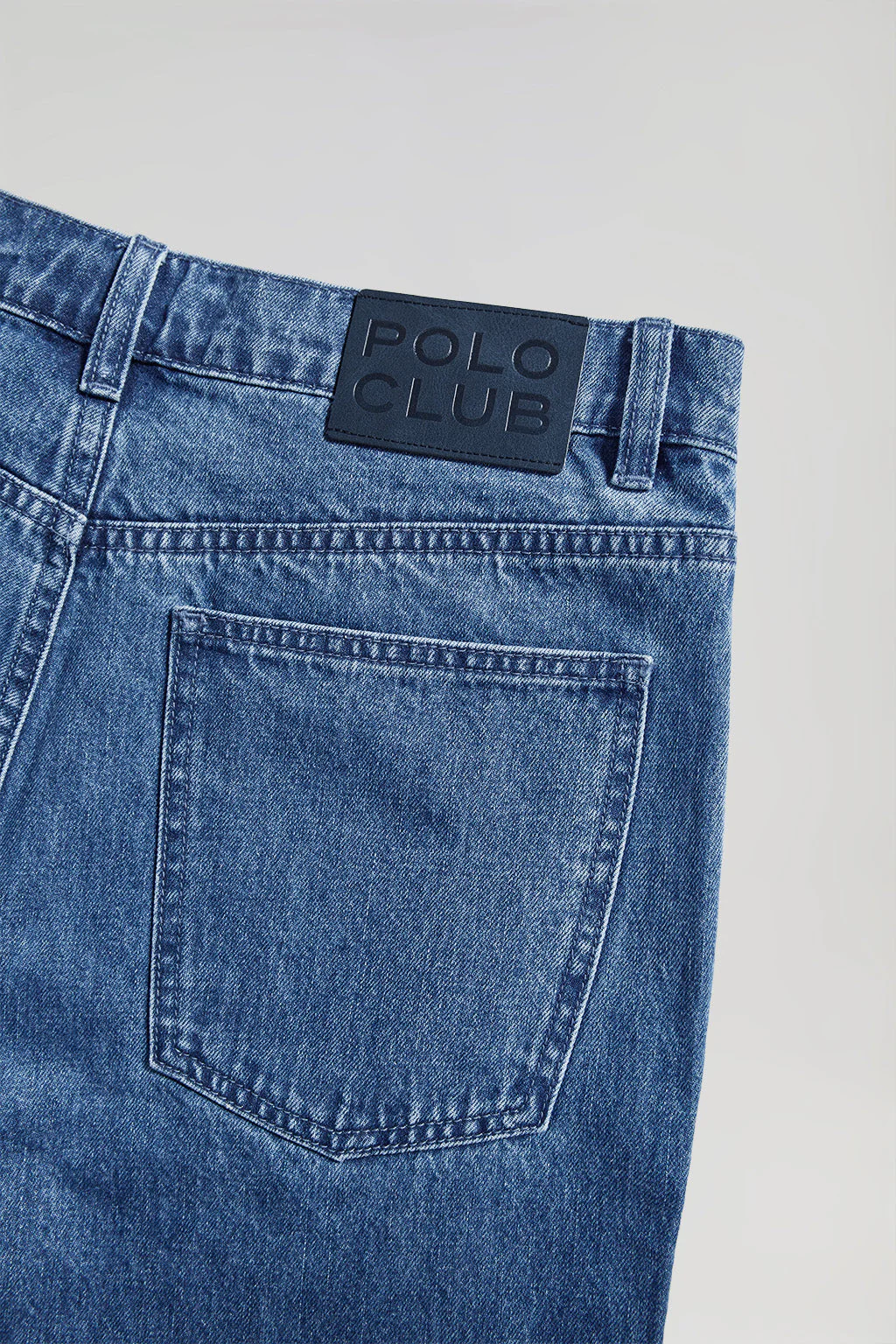 Pantalón vaquero azul denim cinco bolsillos con detalles Polo Club - Image 8