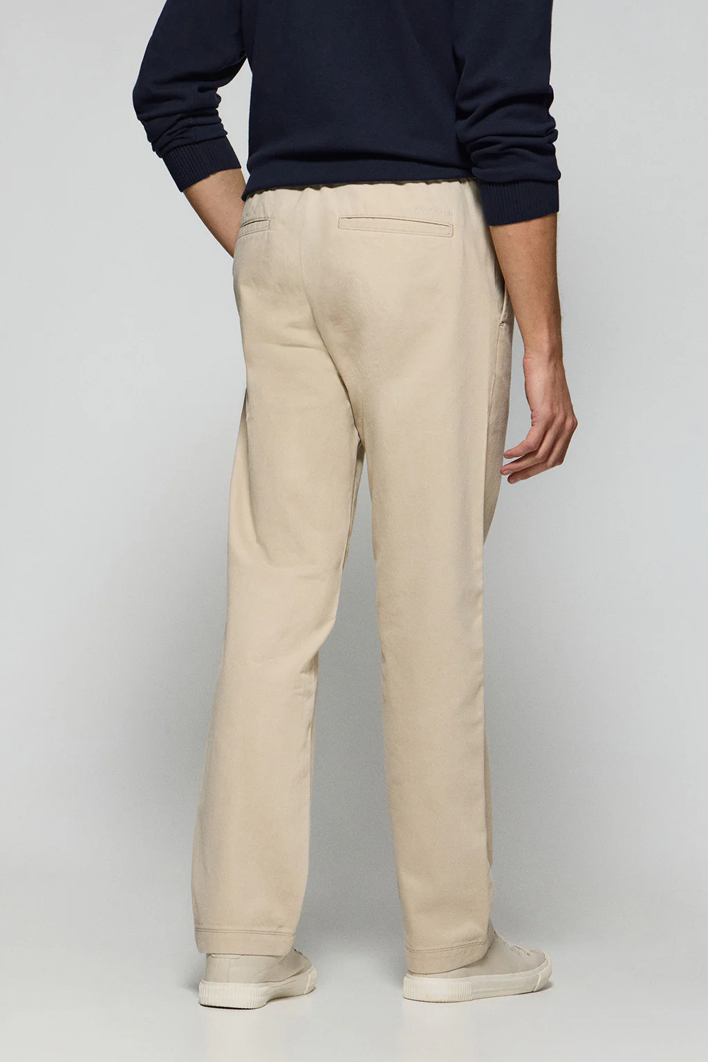 Pantalón beige Trent con cintura elástica y detalles Polo Club - Image 5