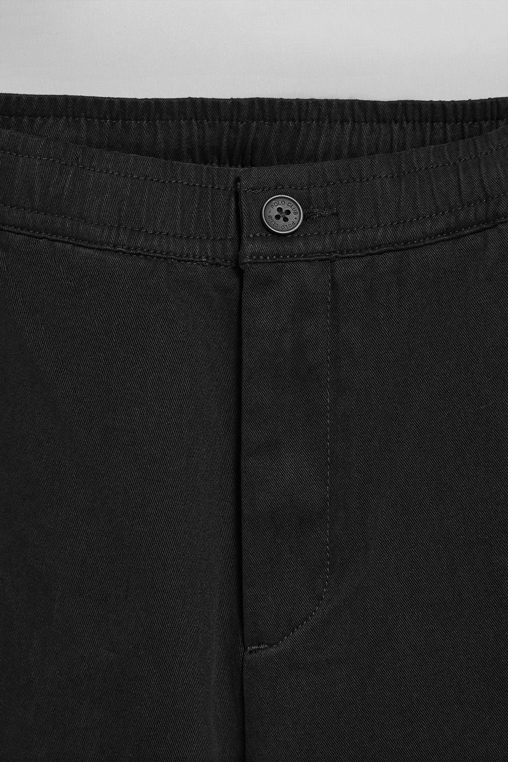 Pantalón negro Trent con cintura elástica y detalles Polo Club - Image 6