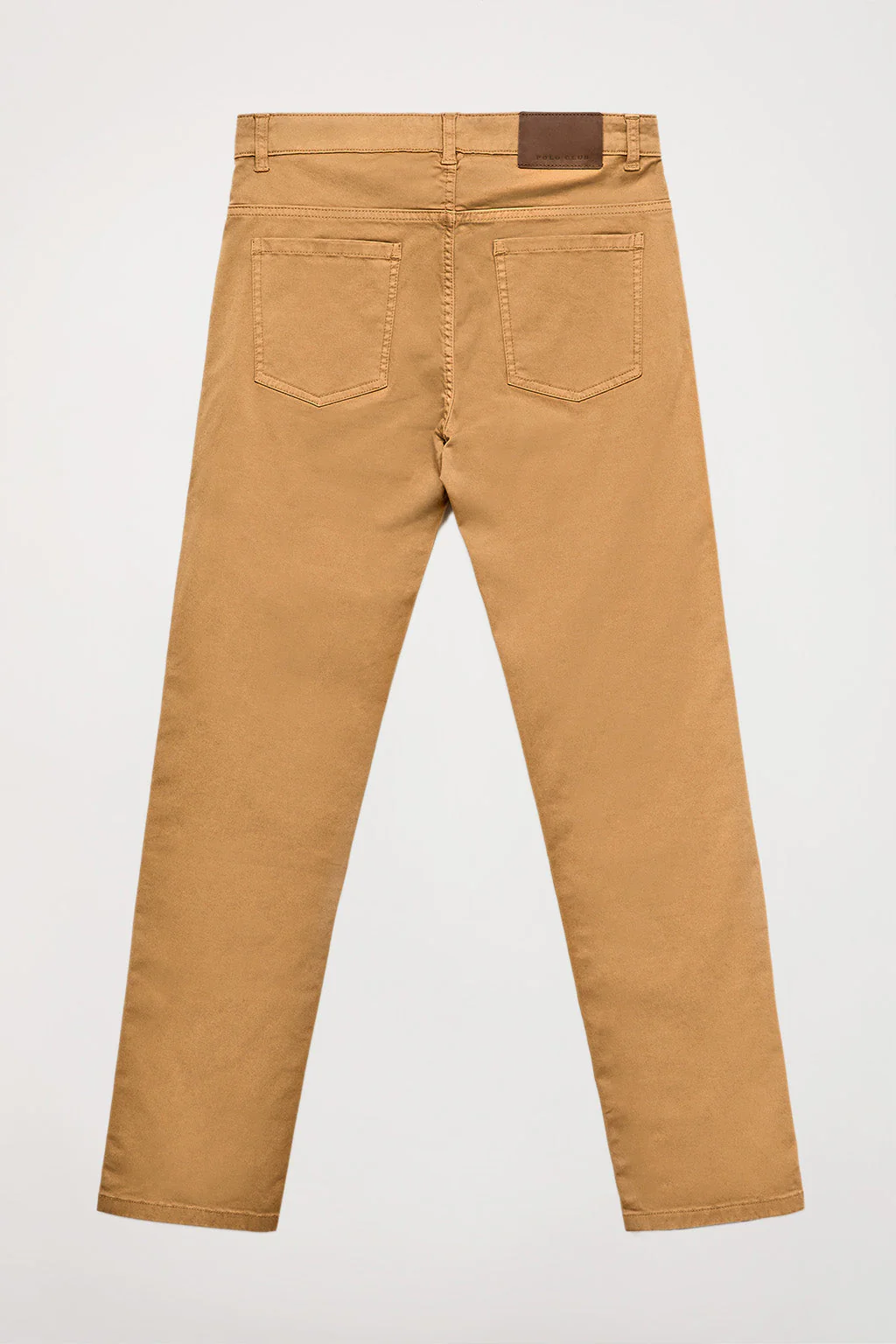 Pantalón marrón de cinco bolsillos con logo bordado - Image 6