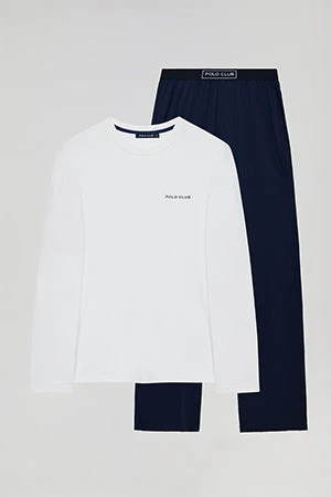 Pijama largo Isaac bicolor con detalles Polo Club - Image 10