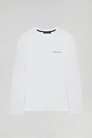 Camiseta blanca de pijama Isaac de manga larga - Image 7