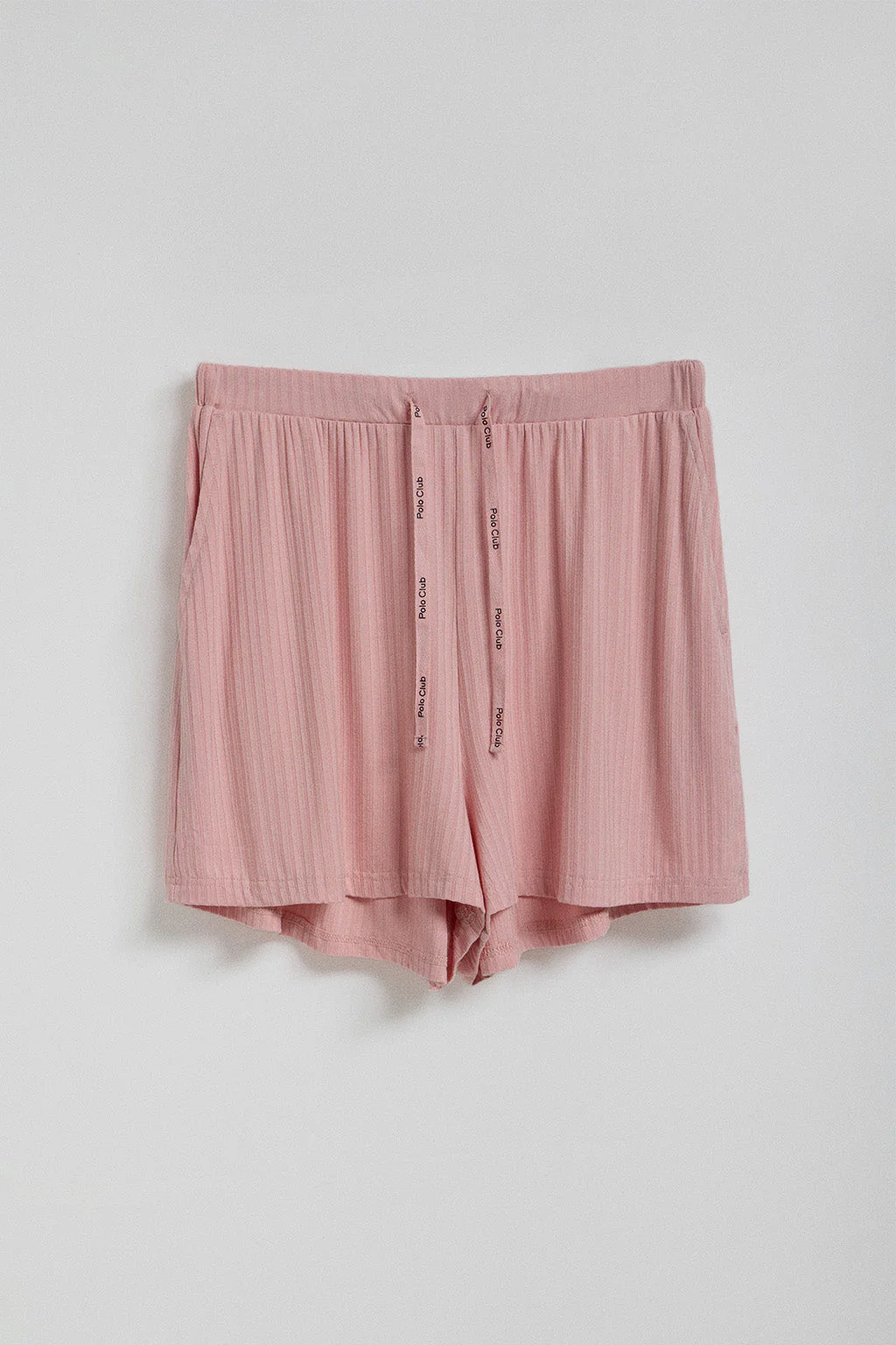 Conjunto de shorts y camiseta de pijama rosa con detalles Polo Club - Image 5