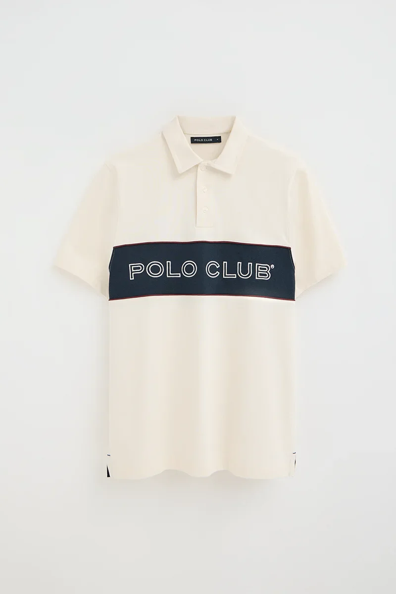 Polo rugby color crudo con bordado Polo Club - Image 6