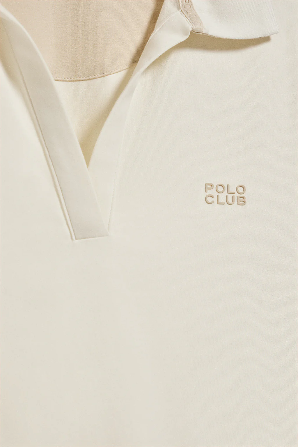 Polo Pedraza sin botones color crudo con logo engomado Polo Club - Image 6