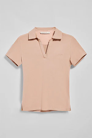 Polo Pedraza sin botones color maquillaje con logo engomado Polo Club - Image 9