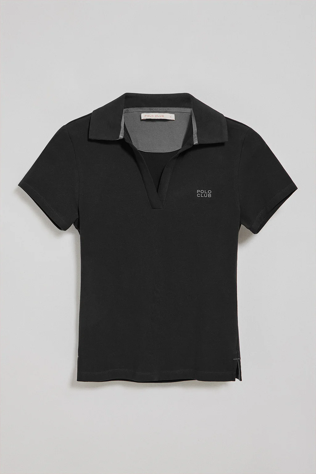 Polo Pedraza sin botones negro con logo engomado Polo Club - Image 6