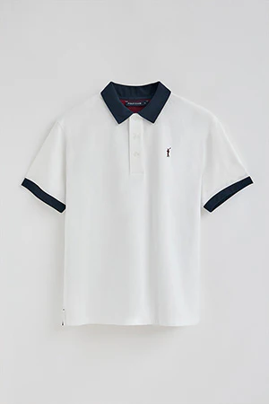 Polo blanco Dareh de manga corta y bordado Rigby Go - Image 6